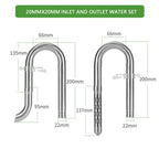 Stainless Steel Aquarium Filter Lily Pipe & Oil Film Skimmer (WYIN Style, Inflow/Outflow)