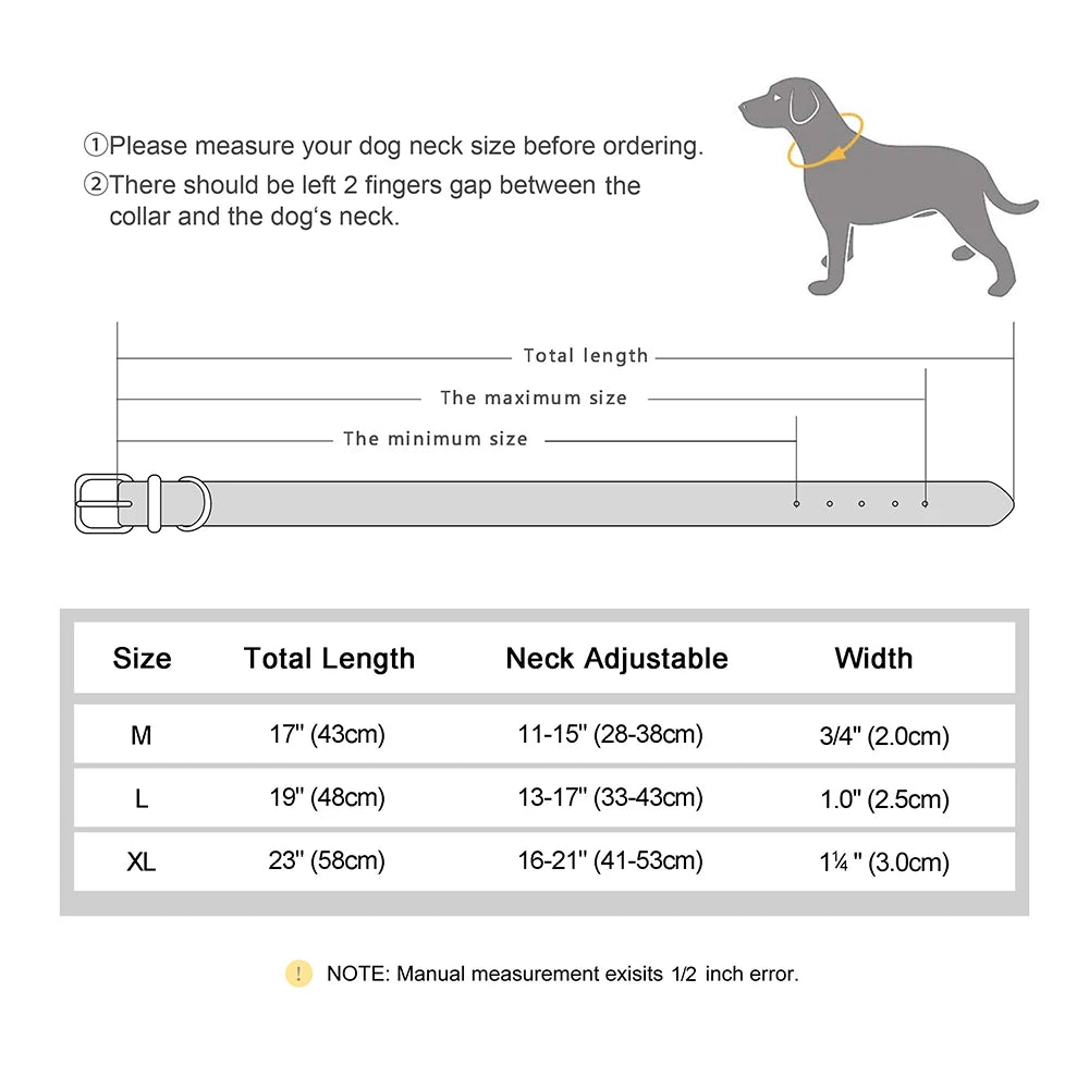PU Leather GPS-Ready Dog Collar