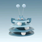 Little Bee Tumbler Turntable Cat Teaser Toy — Self-Righting Interactive Spinning Artifact