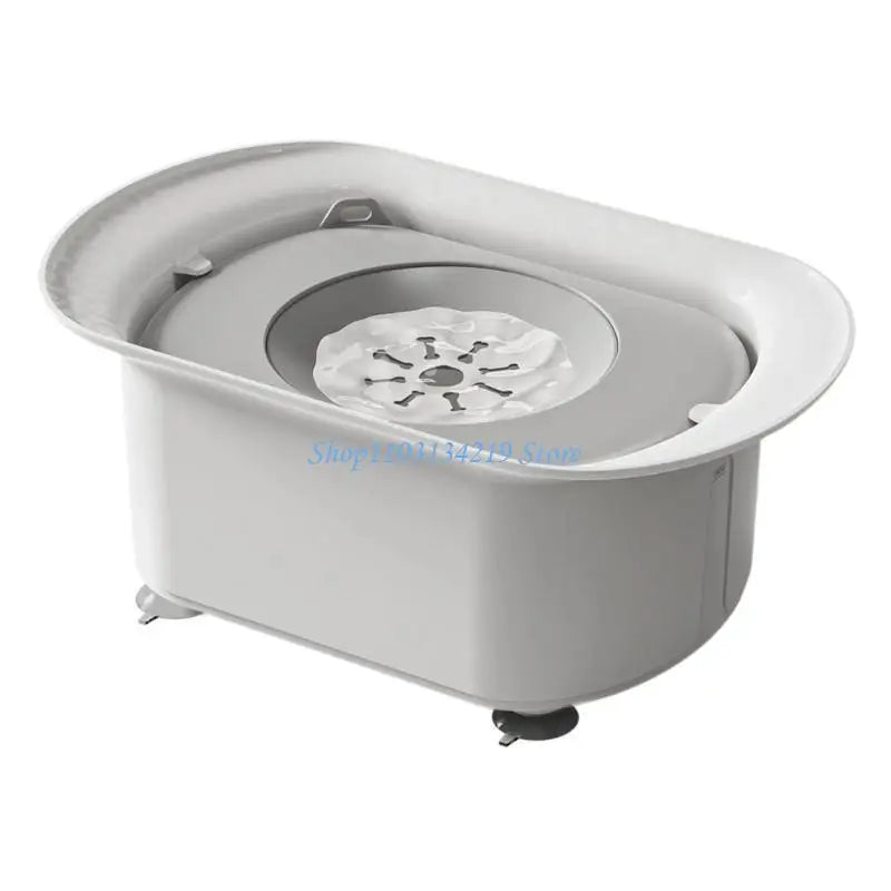 N5KC Spill-Resistant Pet Dog Dish (2200ml, Slip-Proof Base)