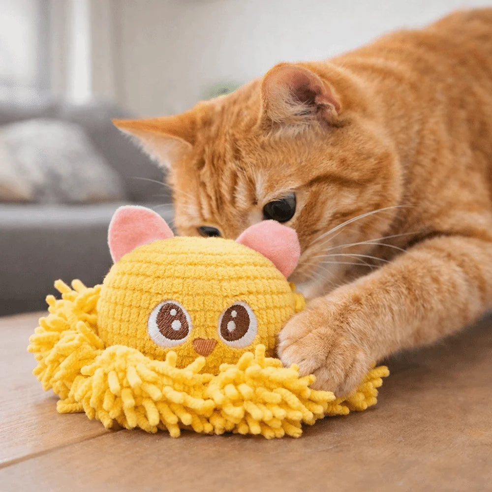 Cartoon Animal Shape Dog Chew Toy — Soft Bite-Resistant Teeth Cleaning Boredom Relief Toy