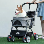 3 in 1 Folding Pet Stroller Detachable Carrier for Medium Dogs Small Dogs Cats  dog car seat  dog carrier