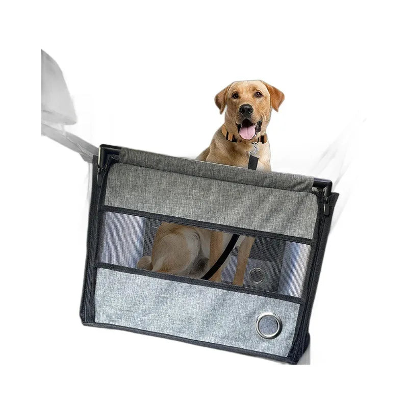 Portable Waterproof Dog Car Seat with Safety Mesh (Small & Medium Dogs)