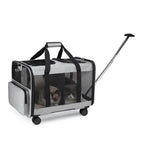 2026 Double-layer Pull-out Pet Bag, Single Shoulder Handheld Backpack, Portable Outdoor Travel Carrier for Cats & Dogs
