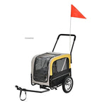Modern Pet Stroller Large Capacity Foldable For Cat Dog Outdoor Travel Portable Tricycle Cycling Dual-purpose Luggage Pet Cart b