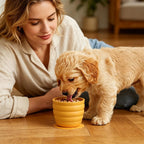 Silicone Pet Slow Feeder Bowl (Anti-Slip, Dishwasher Safe)