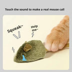 3-Pack Automatic Chirping Plush Mouse Cat Toy Set — Bite-Resistant Interactive Kitten Mice