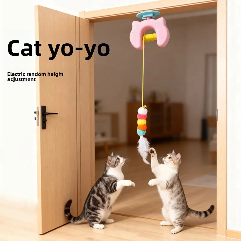 Smart Auto Yoyo Cat Teaser Wand — Automatic Jumping Self-Entertainment Boredom Relief Toy