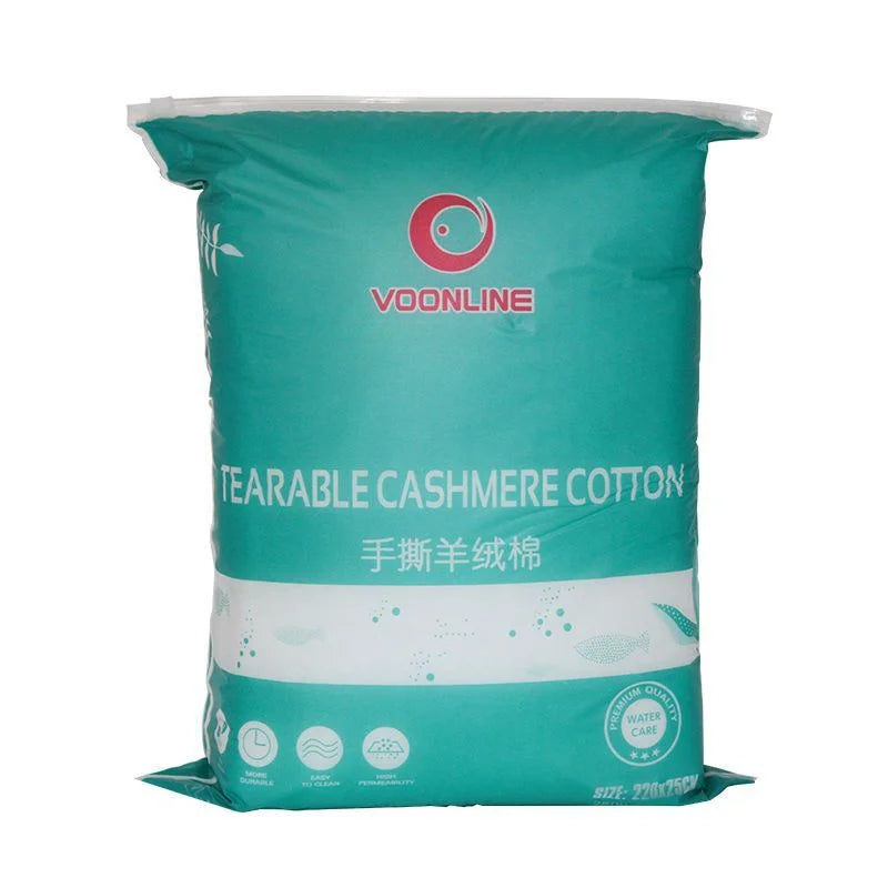 Cashmere Cotton Aquarium Filter Wool (Hand-Tear, Fine Polishing Pad, Fish Tank Filter Media)