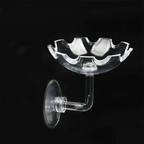 Glass Aquarium Shrimp Feeding Ring & Feeder Dish (Transparent, Floating, Bottom Use)