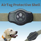 AiQUE IPX8 Waterproof AirTag Protective Case & Collar Holder for Dogs & Cats