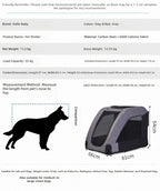 Large Pet Stroller, Foldable Cat and Dog Carrier, High Capacity, for Injured Elderly Pets, Portable Pet Cart