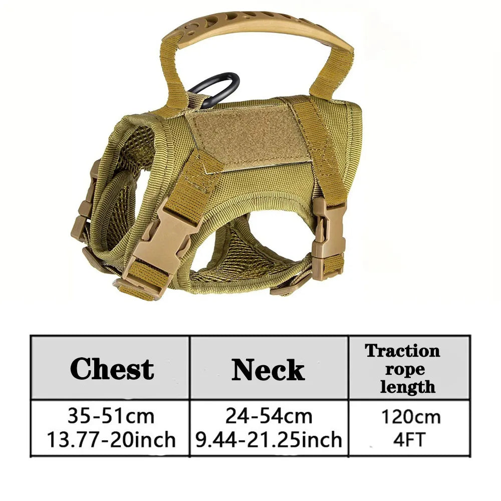 Tactical Pet Harness with Leash