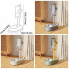 Multifunctional Dog Vertical Drinking Water Feeder No-Drip Non-slip Pet Automatic Water Dispenser Easy-Clean Pet Water Bowl Cat
