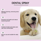 YEGBONG Pet Dental Care Spray with Gentle Plaque Removal Hypoallergenic Teeth Stain Control Formula for Dogs and Cats Sensitive