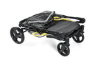 Dog Stroller for Large and Medium Dogs, Easy-Fold Dual Entry Pet Wagon with One-Foot Brake, All-Terrain Cart with Air Mesh