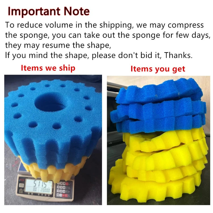 SUNSUN GRECH CPA CPF-5000/10000/15000 Spare Replacement Pond Filter Sponge Pads Foams