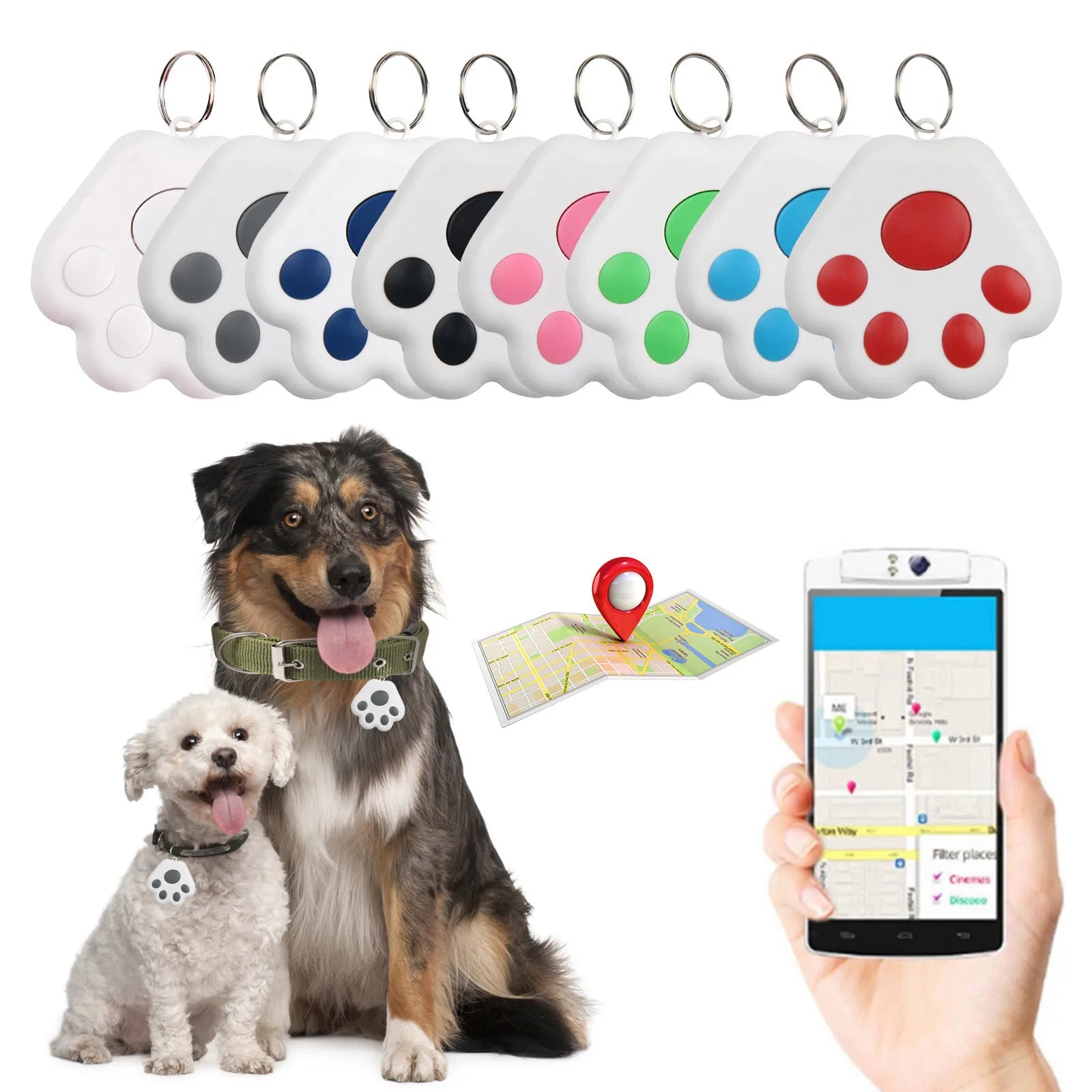 Mini GPS Pet Tracker with Camera Remote Control - Real-Time Anti-Loss Monitoring for Cats & Dogs
