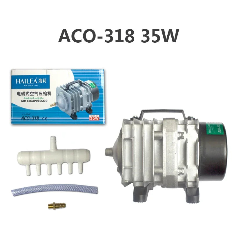 Electromagnetic Aquarium Air Pump (ACO-208/308/318, Koi Pond Aerator, Portable Bubble Pump)