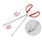 Stainless Steel Reptile Feeder 15 Inches Anti-Skid Feeding Tongs Aquascaping Tools For Hold Worm Steel Reptile Feeding Tong