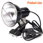 Reptile Lamp Holder with Clip-On Universal Lampshade Reptile Pets Feeding Box Heating Lamp Holder Lizard Turtle Basking Heating