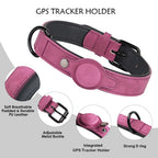 PU Leather GPS-Ready Dog Collar