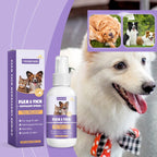 Pet Flea Tick Repellent Spray Waterproof Fur Clean Relieve Skin Itching Remove Mite Lice Dogs Cats External Insect Spray 50ml