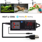 Digital LED Temperature Sensor Reptile Terrarium Thermostat Controller Outlet Thermostat Suction Cup for Aquarium Garden Plants