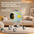 Pet stroller aluminum alloy frame space capsule travel stroller is easy and convenient for dual-purpose use to free hands