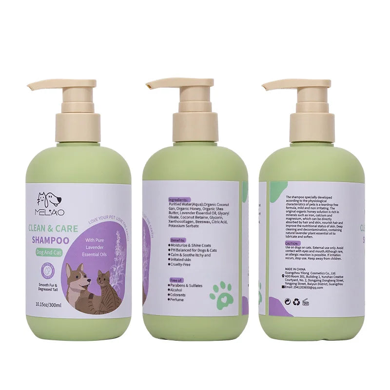Hypoallergenic Dog Shampoo and Conditioner (Probiotic, Royal Lavender, 500ml)