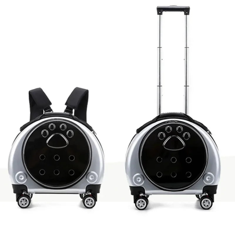 Pet Luggage Transparent Space Capsule Multi-purpose Backpack Cat Bag, Large Capacity Two Portable Small Dogs Outdoor Bag