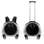 Pet Luggage Transparent Space Capsule Multi-purpose Backpack Cat Bag, Large Capacity Two Portable Small Dogs Outdoor Bag