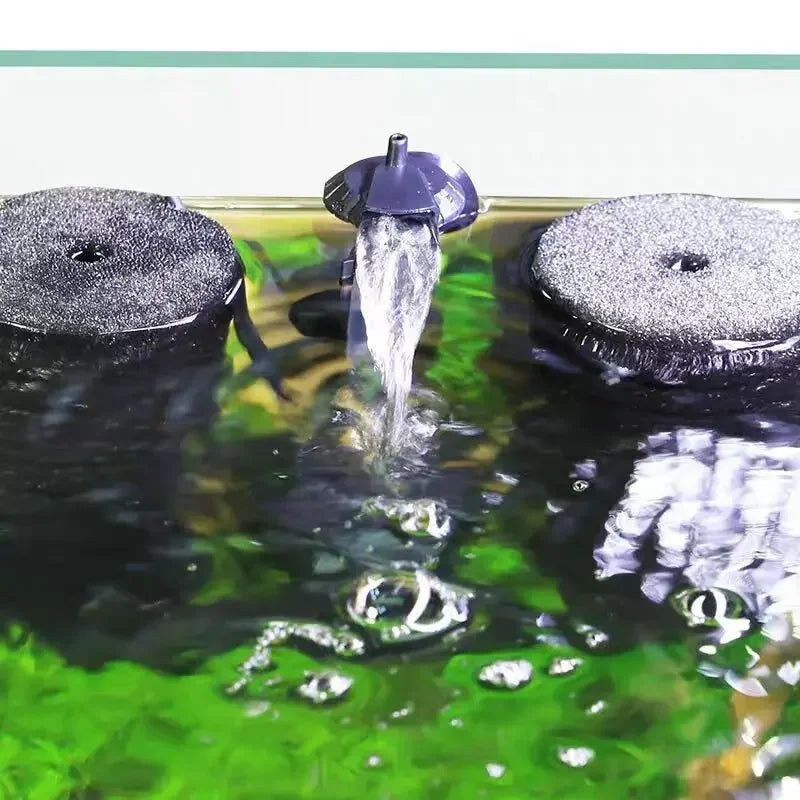 3-in-1 Submersible Aquarium Filter Pump (AC220V, Sponge + Biological + Chemical, Silent)