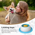 Yogurt Lick Mat Snack Bowl for Dogs & Cats — Interactive Licking Plate for Dental Health & Self-Soothing