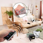 Wireless Locator Set with 80dB Alarm & Flashlight - 131ft Range, 1 Transmitter & 4 Receivers for Keys, Pets & Items