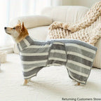 1PC Dog Bathrobe Drying Coat Super Absorbent Bath Robe for Large Dogs Fast Drying Pet Towel for Dogs and Cats Bath Towel
