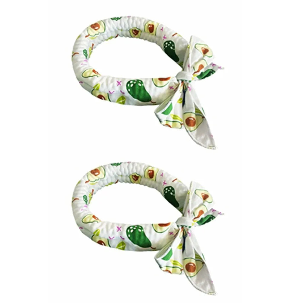 Dog Cooling Ice Scarf 2-Pack (Breathable Towel, Adjustable, 6 Print Styles)