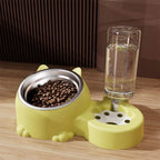 2-in-1 Automatic Pet Feeder Bowl (Detachable, Cage Hanging, Large Capacity)
