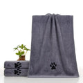 35*75cm/50*100cm Microfiber Pet Bath Towel Embroidered Super Soft Absorbent Cat for Dogs Grooming Supplies