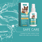 YEGBONG 50ML Pet Flea Control Spray for Dogs Cats Safe Daily Use Cleansing Repellent Anti External Veterinary Approved Formula