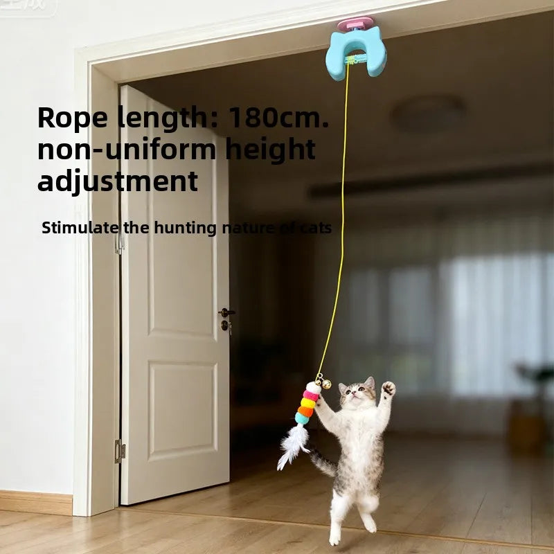 Smart Auto Yoyo Cat Teaser Wand — Automatic Jumping Self-Entertainment Boredom Relief Toy