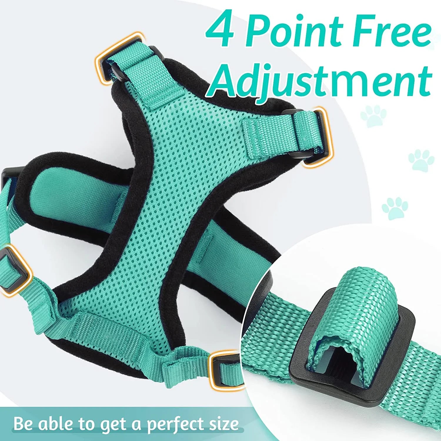 Anti-Escape Kitten Harness & Traction Belt — Lightweight Breathable Soft Vest for Walking Small Cats