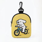 Dog Training Snack Bag with Hook Buckle (Cartoon Print, Waterproof)