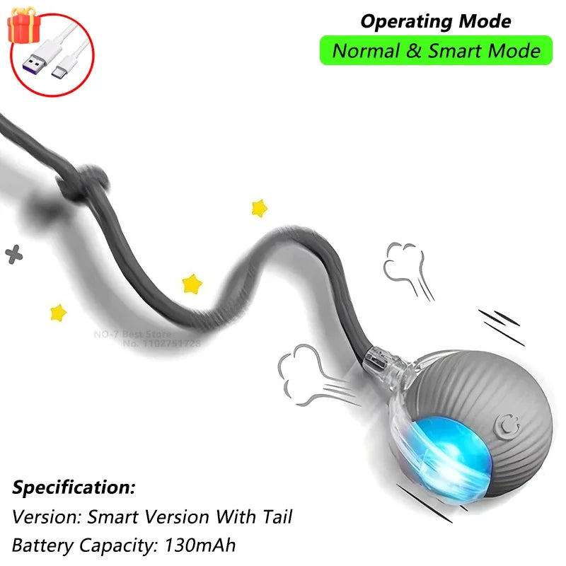 Mouse-Imitating Rolling Ball Cat Toy