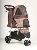High Quality Folding Luxury Pet Stroller With 3 Wheels Outdoor Walking Travel Easy Foldable Trolley For Cats Dogs