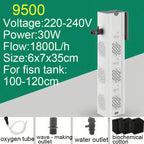 Aquarium Filter Pump Fish Tank Submersible Silent Air Oxygen Aerator Internal Water Pump Aquarium Air Pump Wave Maker 220v