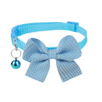 Waffle-Knit Bow Pet Collar