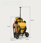 3-in-1 Pet Stroller with Car Seat (4-Wheel, Foldable, up to 36lbs)
