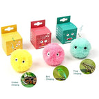Electric Catnip Plush Ball Cat Toy — Touch-Activated Squeak & Motion
