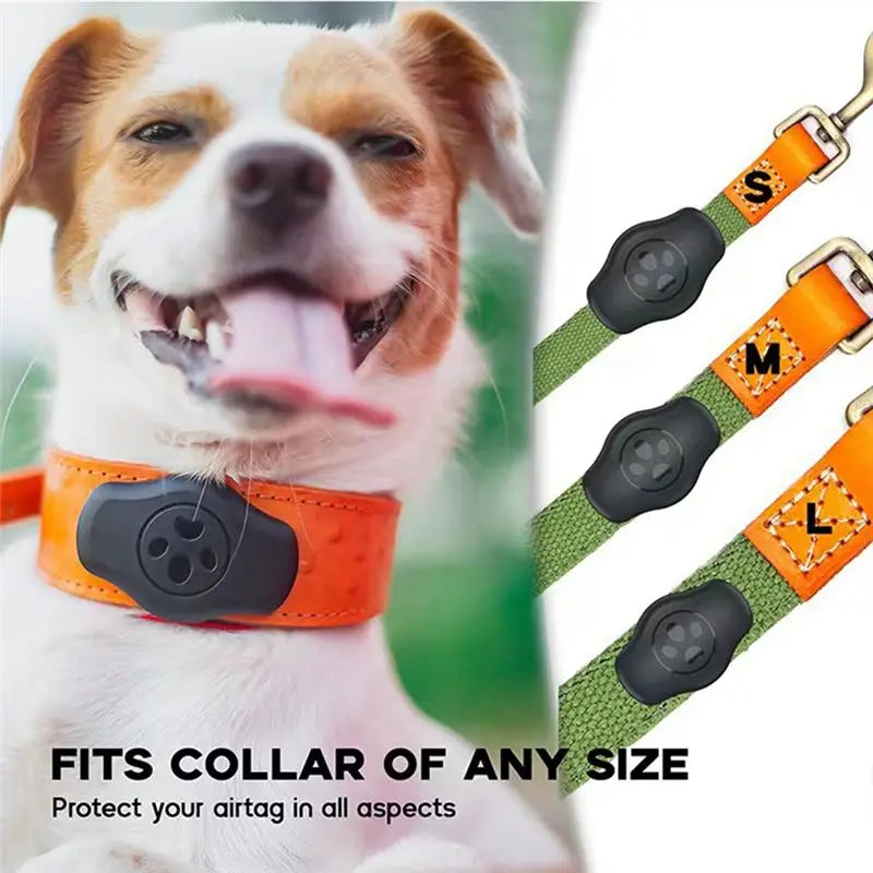 Protective Shell Collar Strap with AirTag Holder for Dogs & Cats